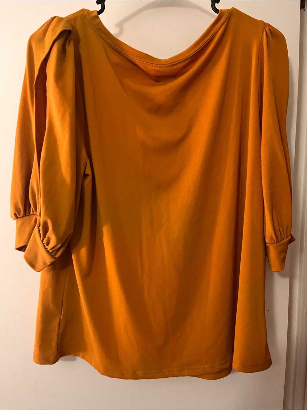 Worthington Mustard Puff-Sleeve Blouse - Picture 4 of 4